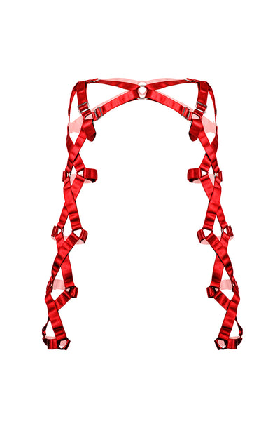 crucixio harness front red