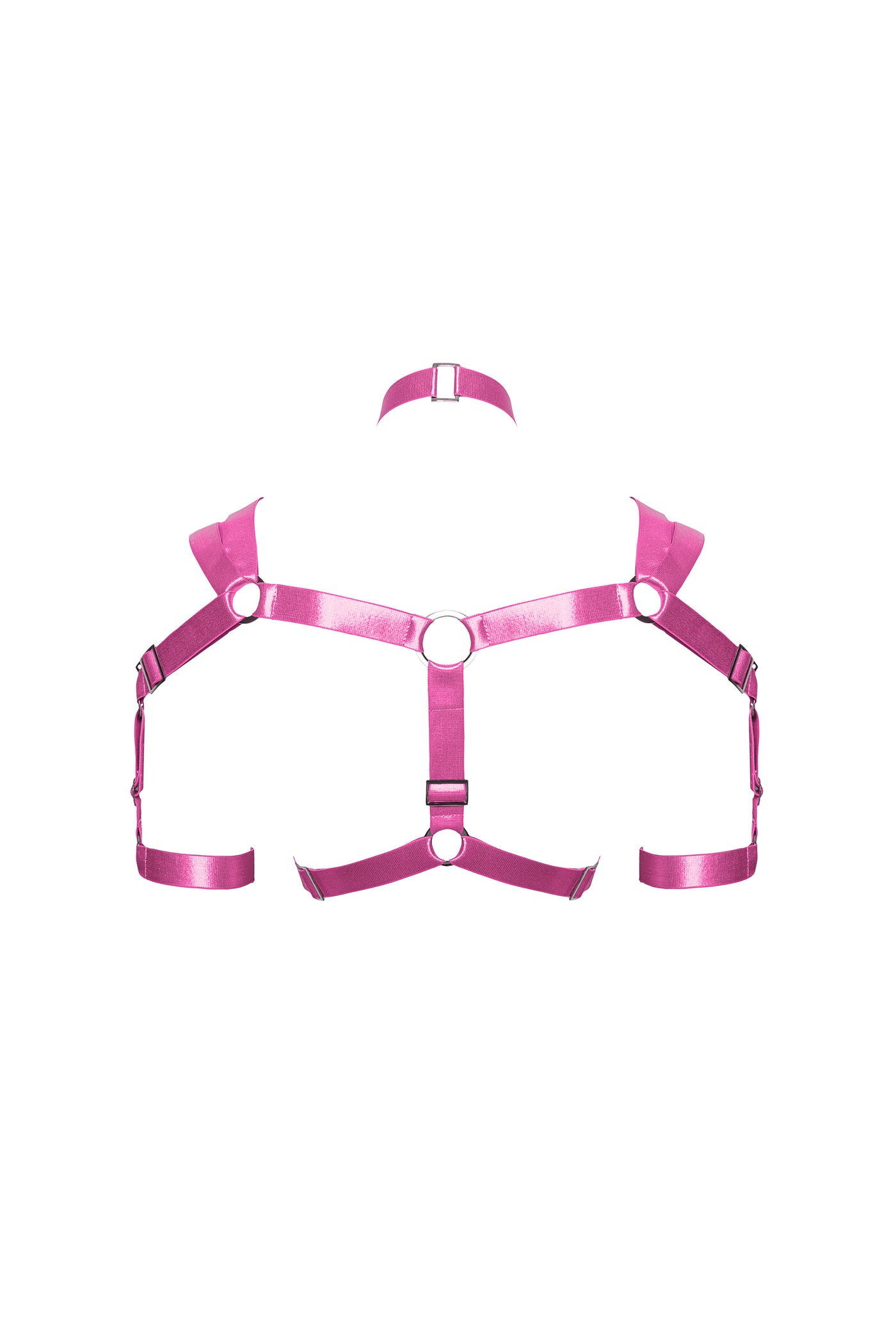 High Priestess Crop Harness - Candy Pink