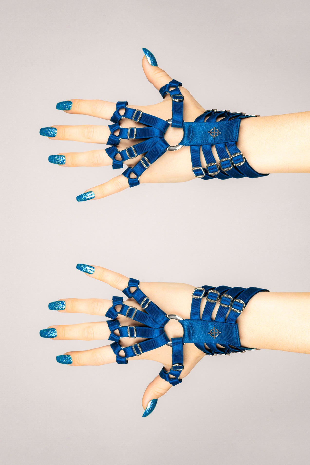 Skeleton Hand Harness - Blue