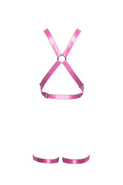 XXX Full Body Harness - Candy Pink