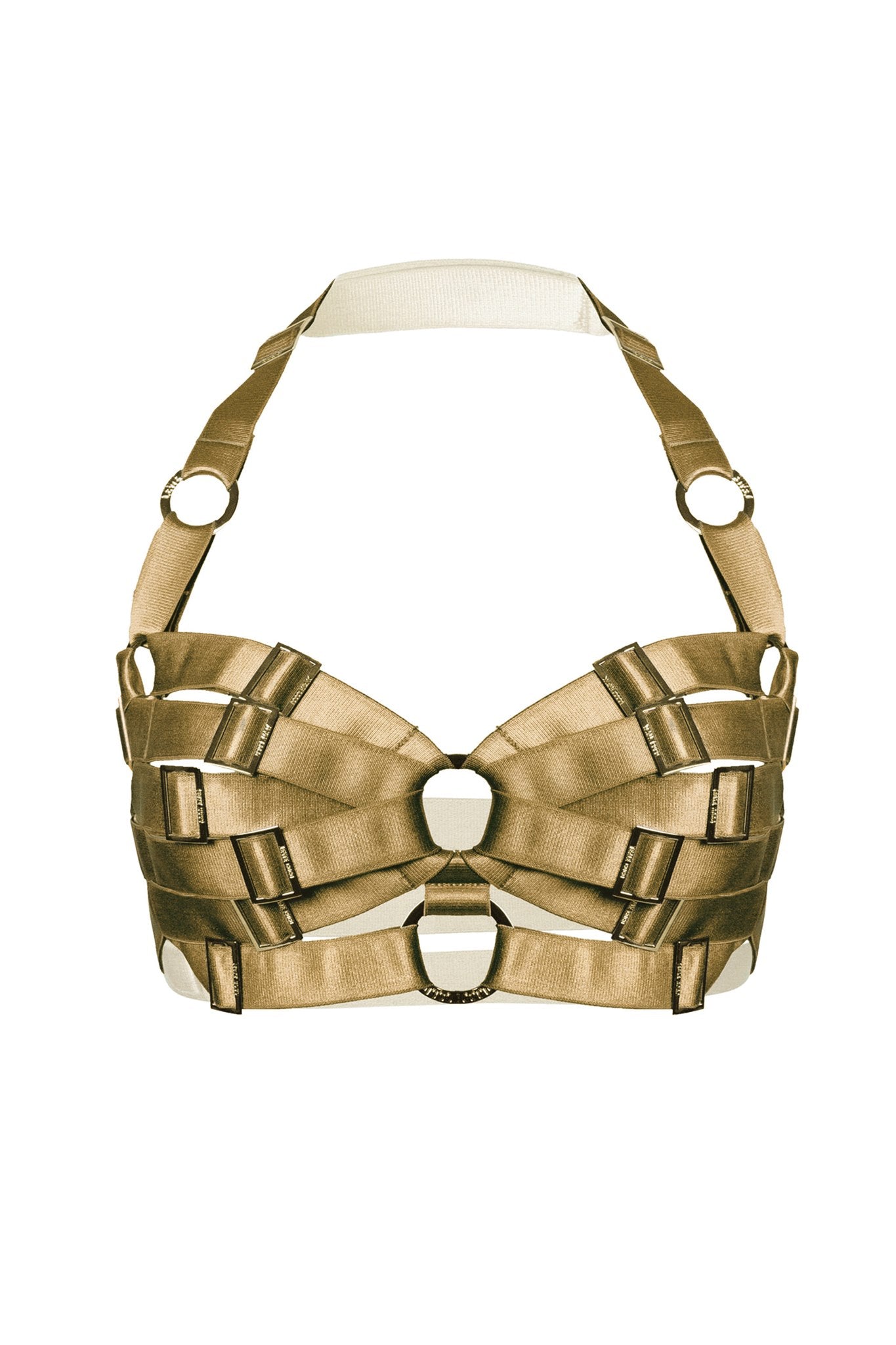 Boudoir Bra Harness - Antique Gold