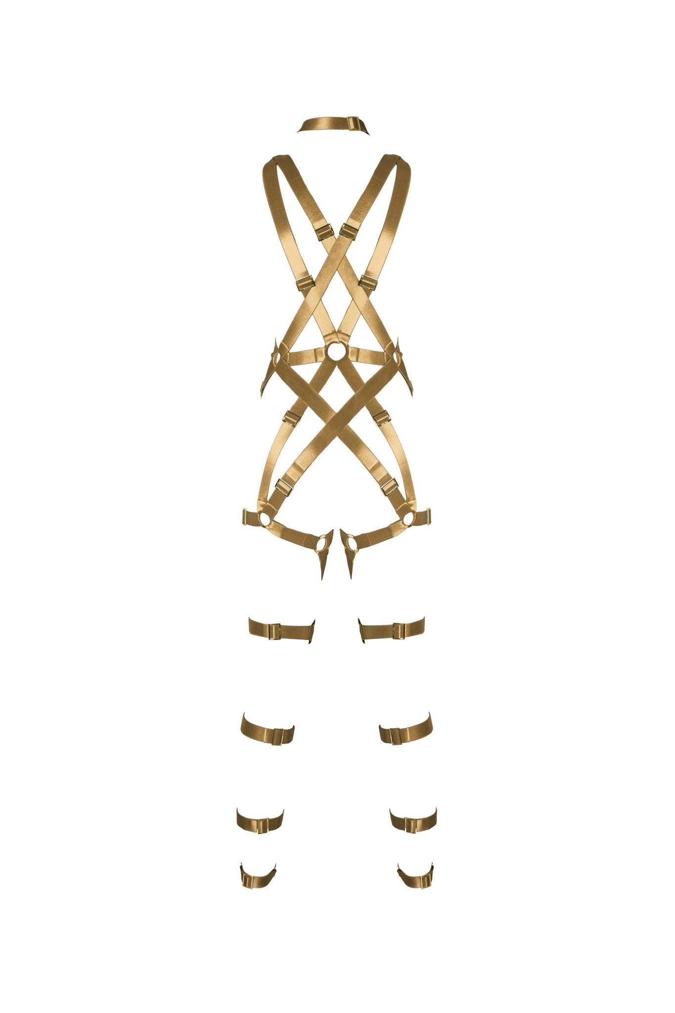 Inferno Full Body Harness - Antique Gold