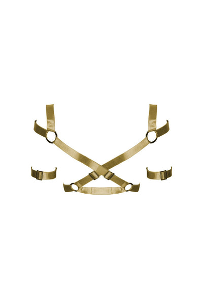 Ken Crop Harness - Antique Gold