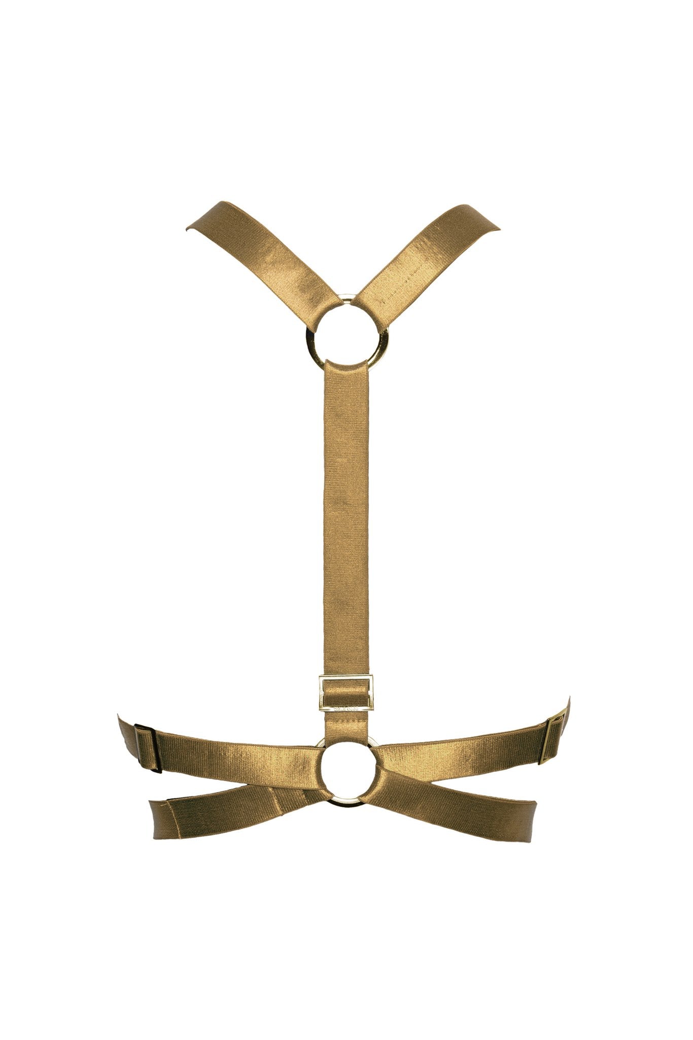 X Crop Harness - Antique Gold