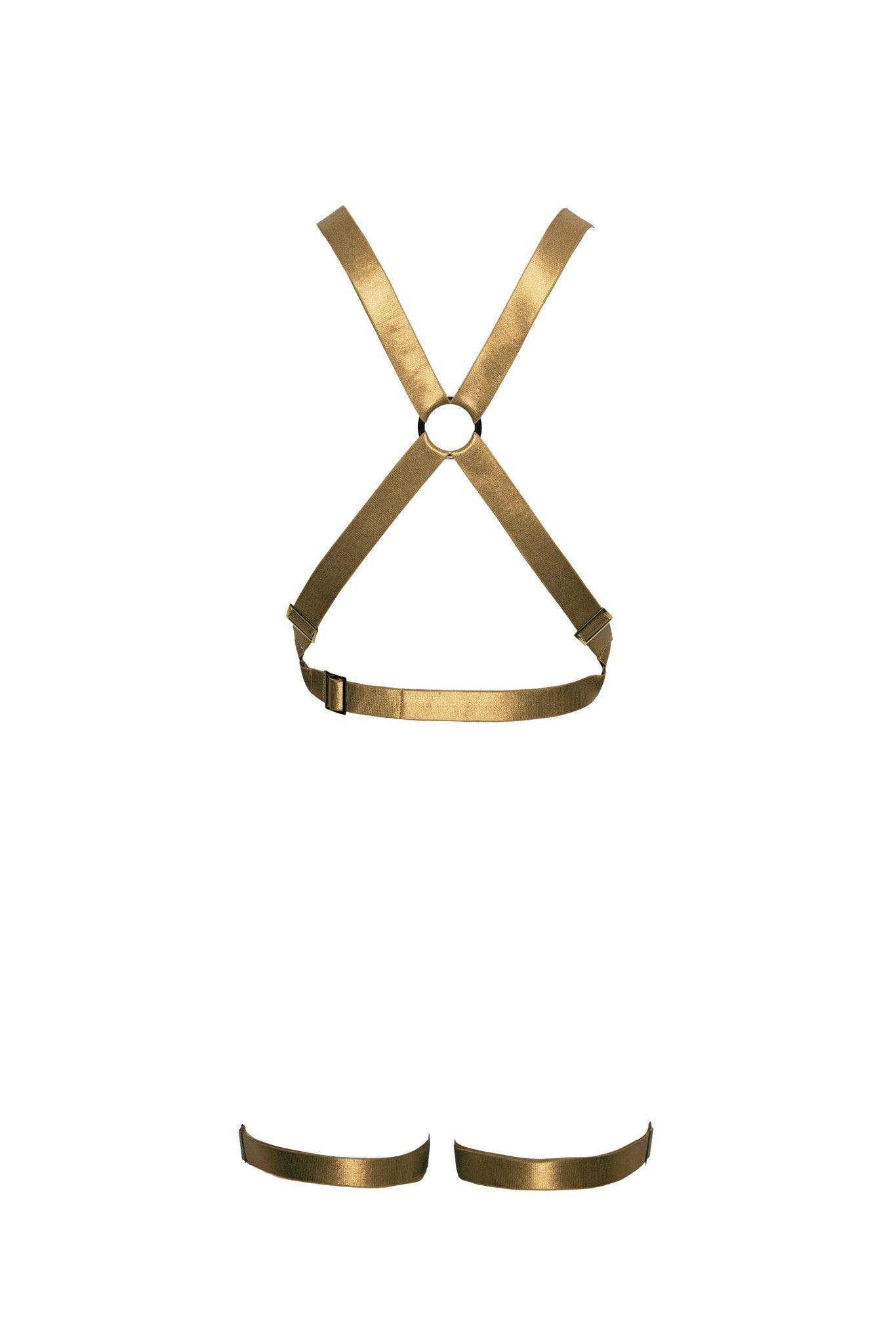 XXX Full Body Harness - Antique Gold