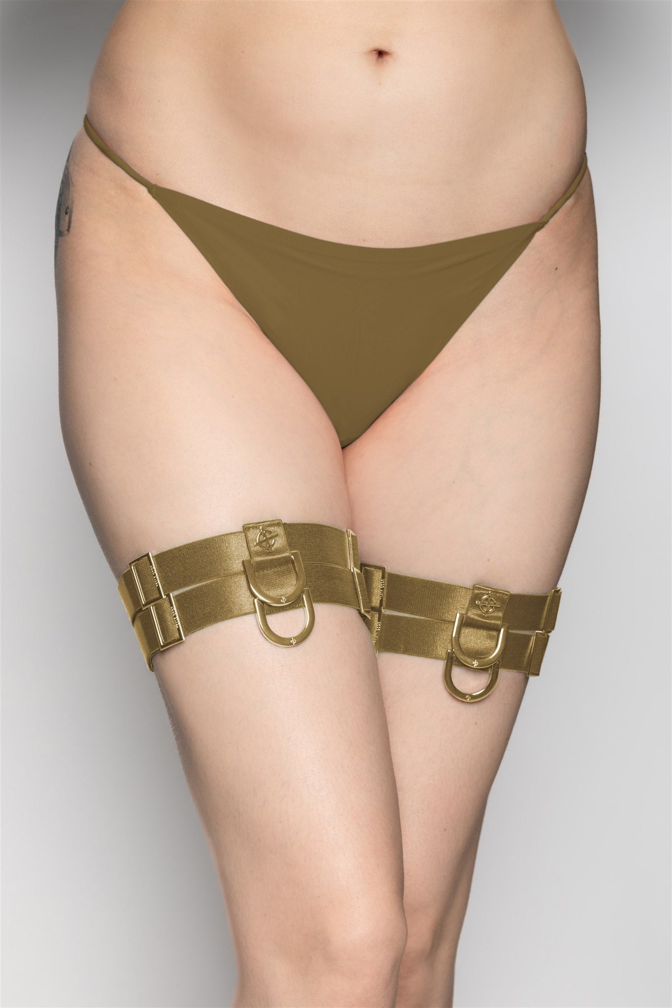 Damsel Thigh Garter - Antique Gold