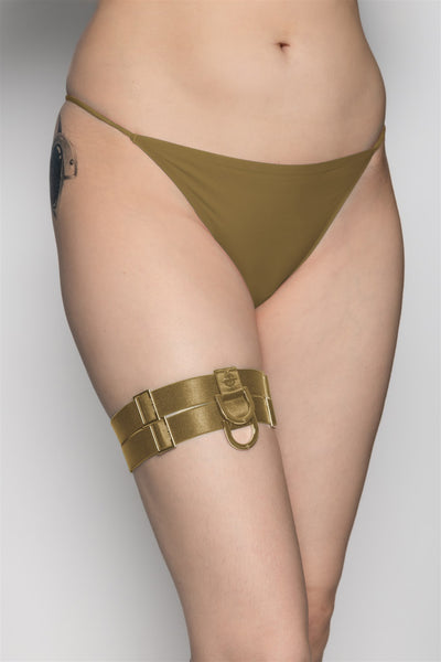 Damsel Thigh Garter - Antique Gold