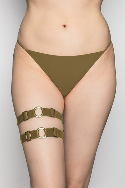 UFO Thigh Garter - Antique Gold