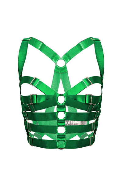 Cornelia Caged Bra Harness - (Green)