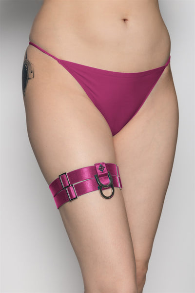 Damsel Thigh Garter - Candy Pink