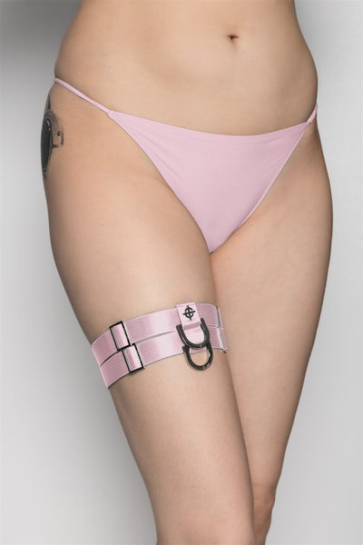 Damsel Thigh Garter - Dusted Pink