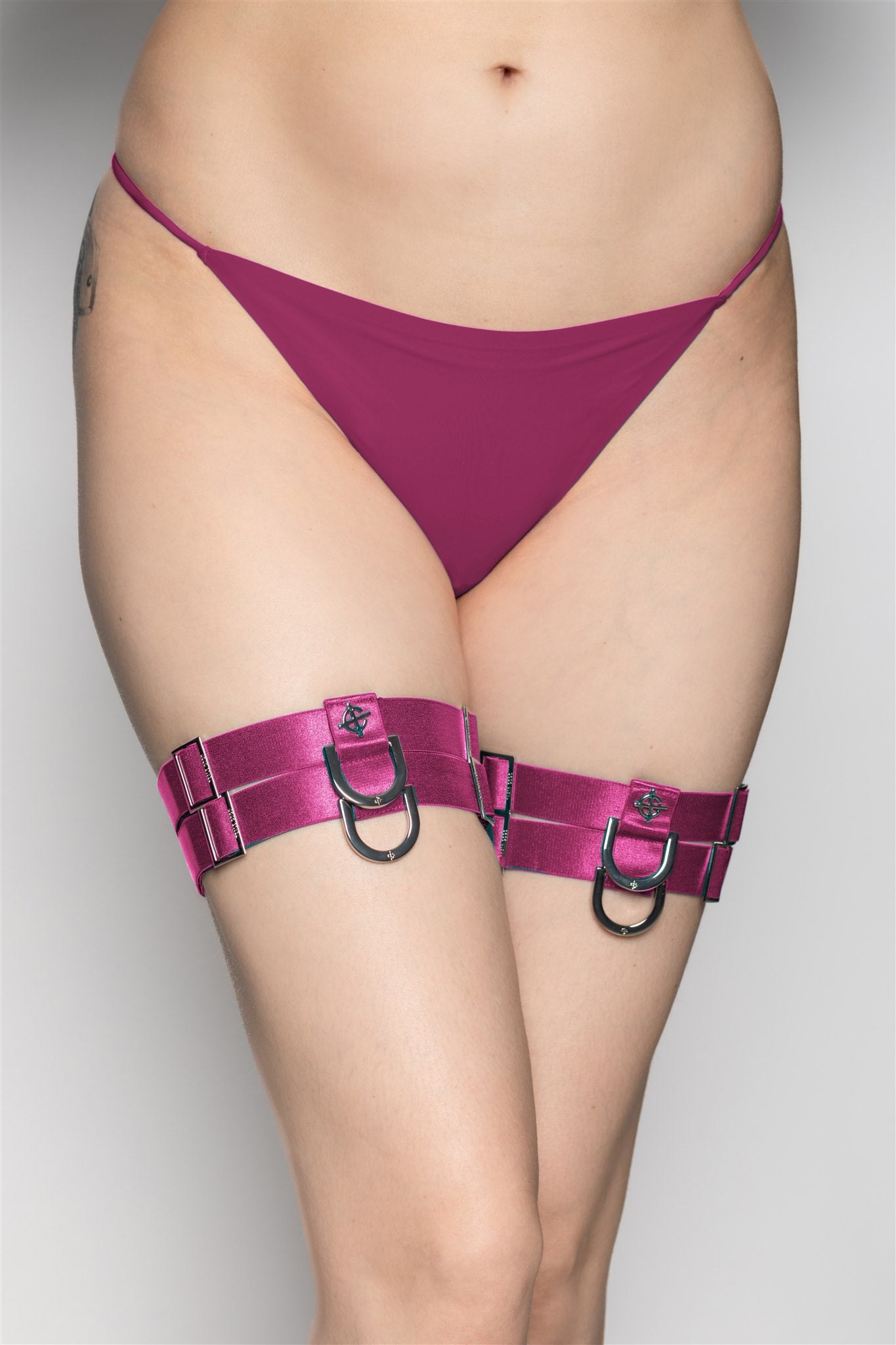 Damsel Thigh Garter - Candy Pink