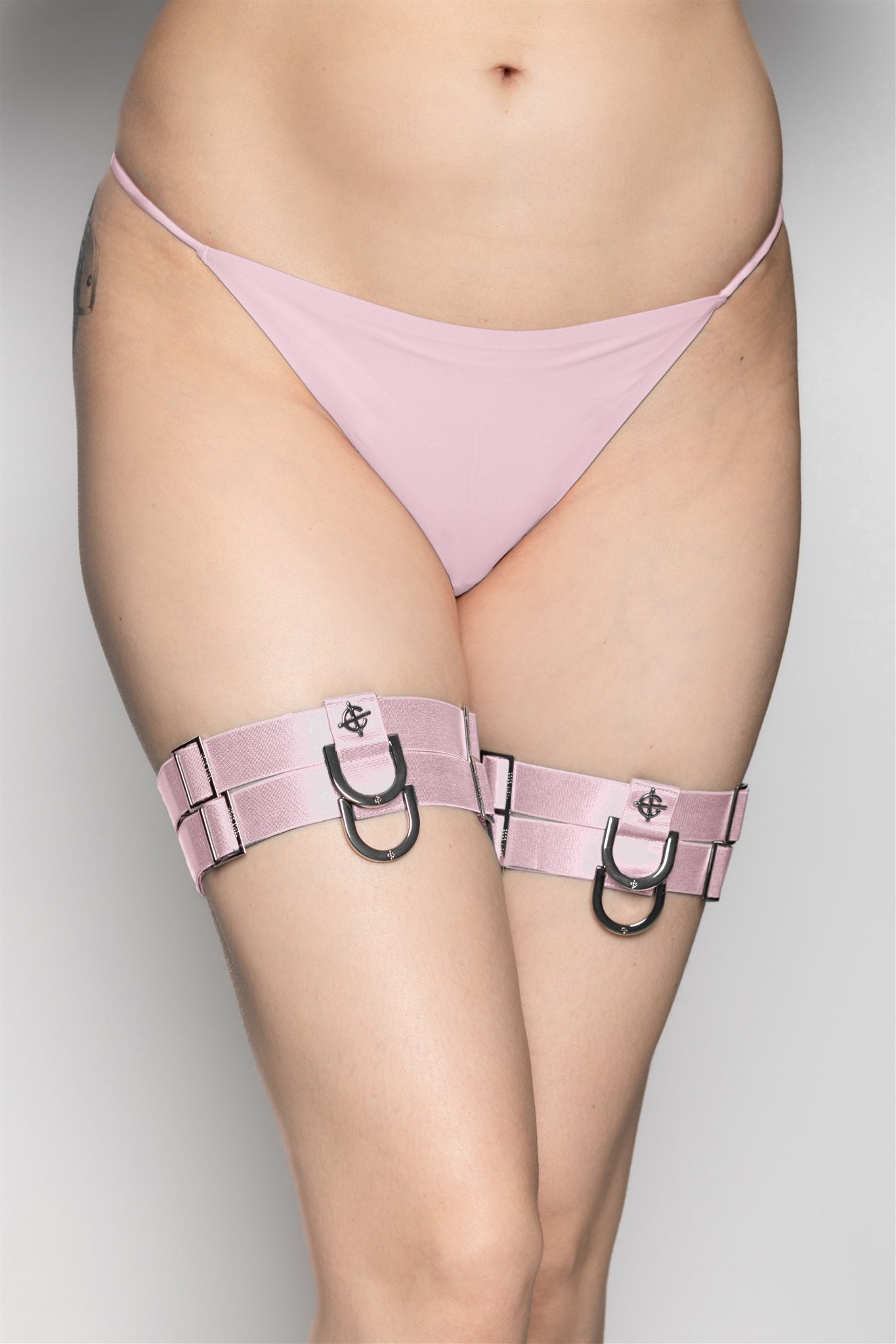 Damsel Thigh Garter - Dusted Pink