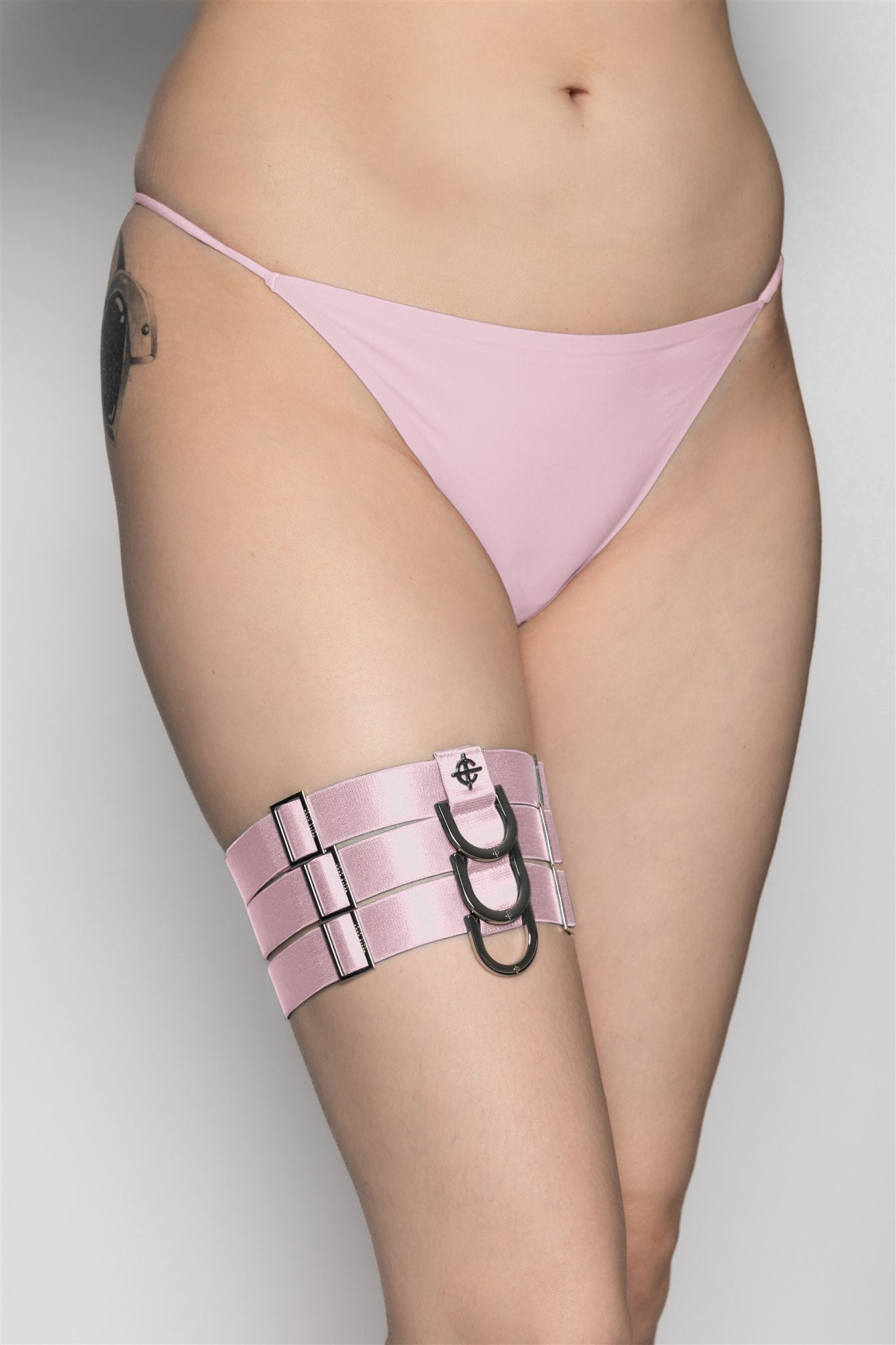 Dame Thigh Garter - Dusted Pink