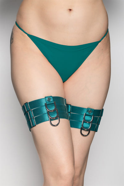 Dame Thigh Garter - Teal