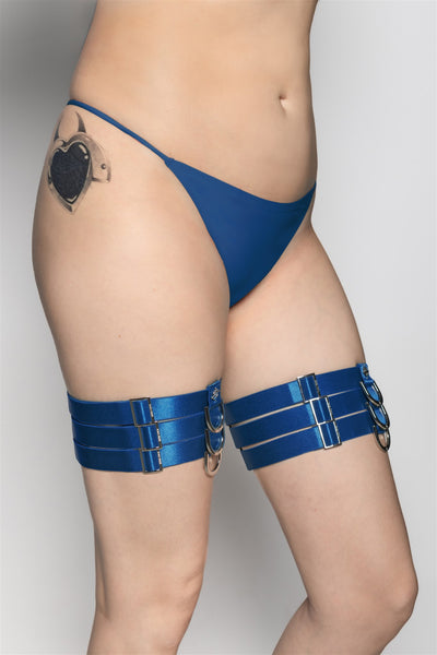 Dame Thigh Garter - Royal Blue