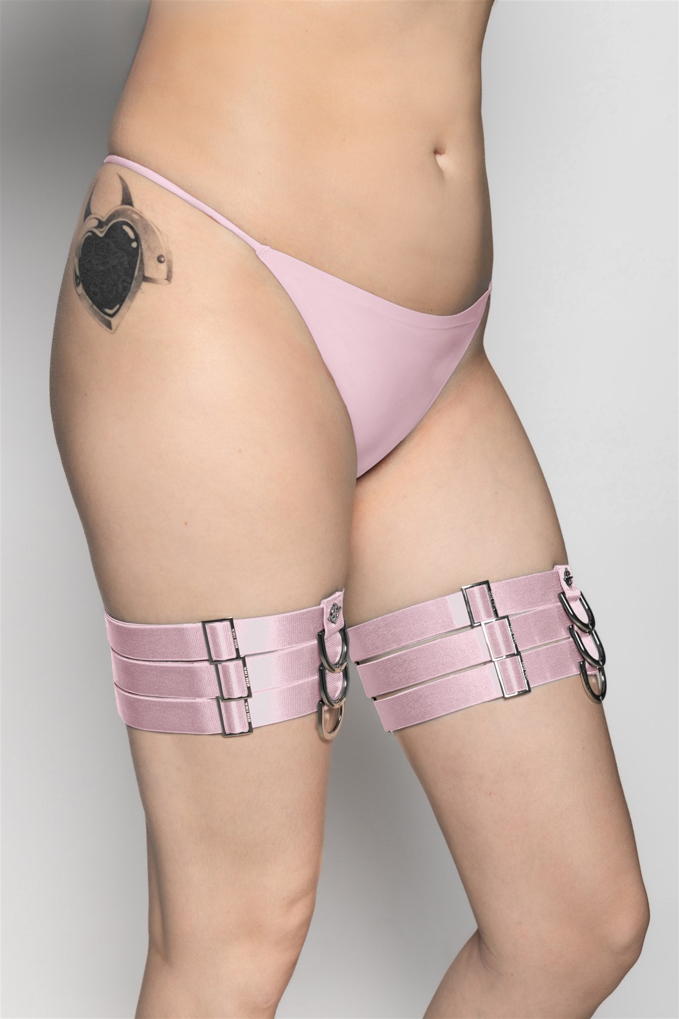 Dame Thigh Garter - Dusted Pink