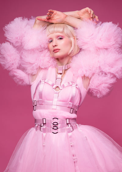 Goetia Garter Belt - Dusted Pink