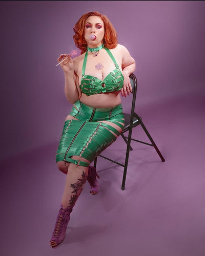 Boudoir Bra Harness - (Green)