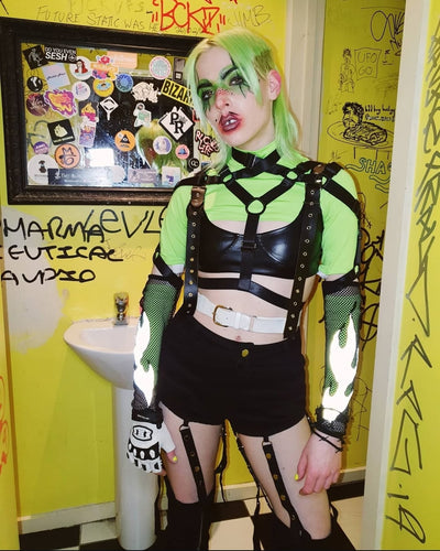 High Priestess Crop Harness (Black)