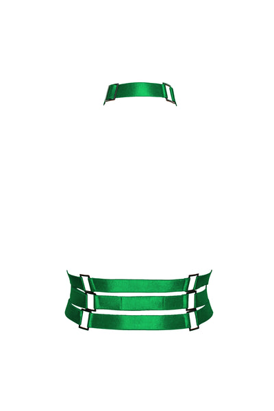 Siren Caged Bust Harness (Green)