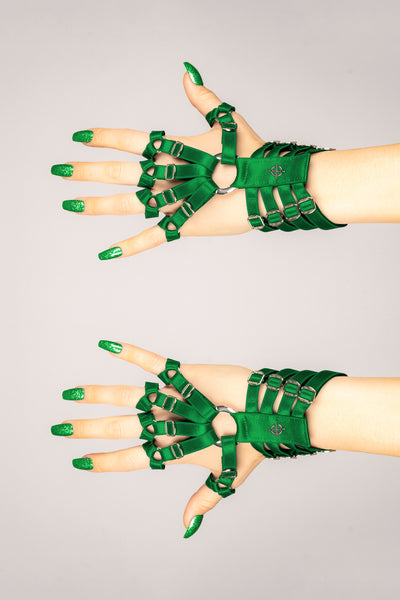Skeleton Hand Harness - (Green)
