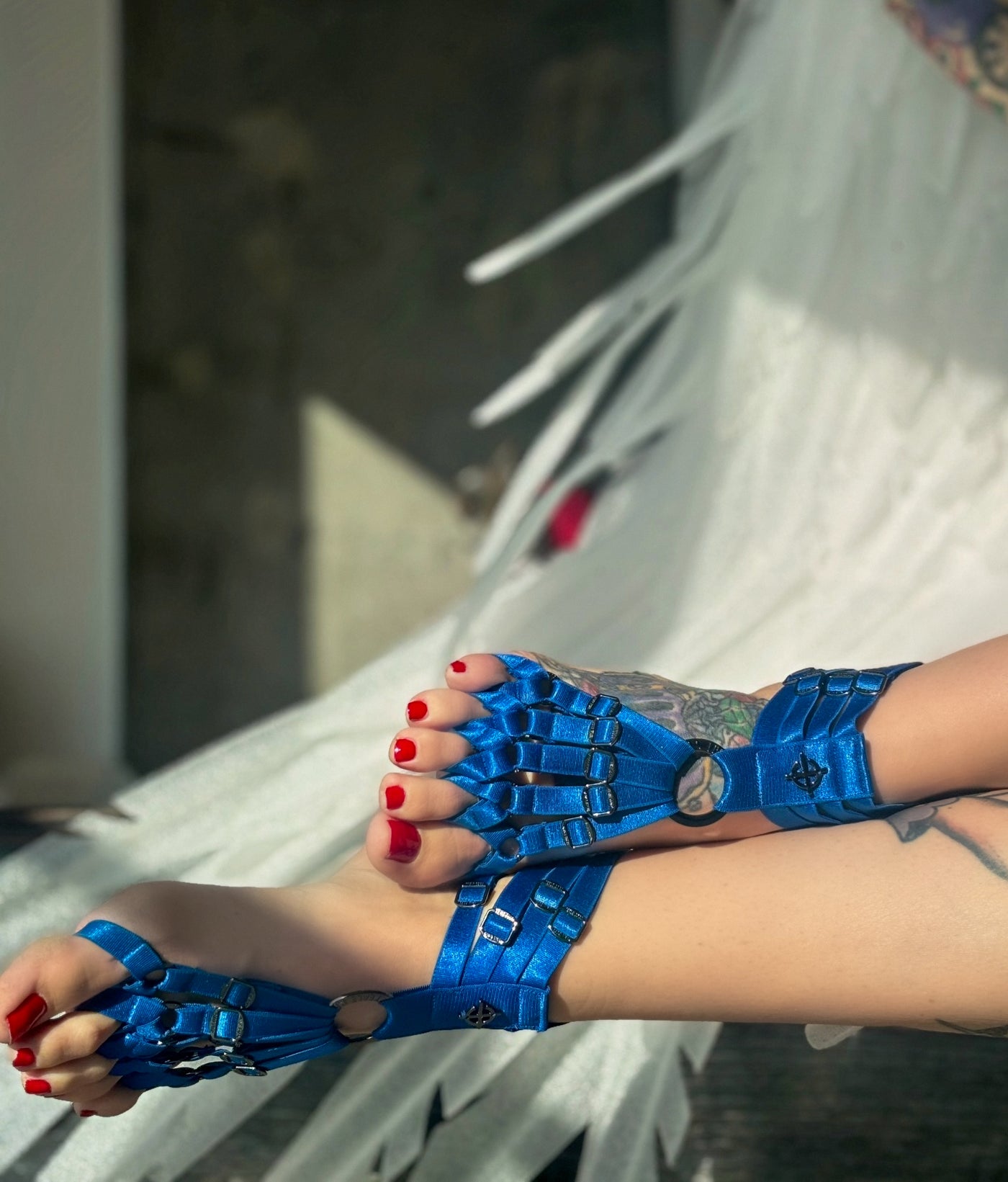 Skeleton Hand & Foot Harness - Blue