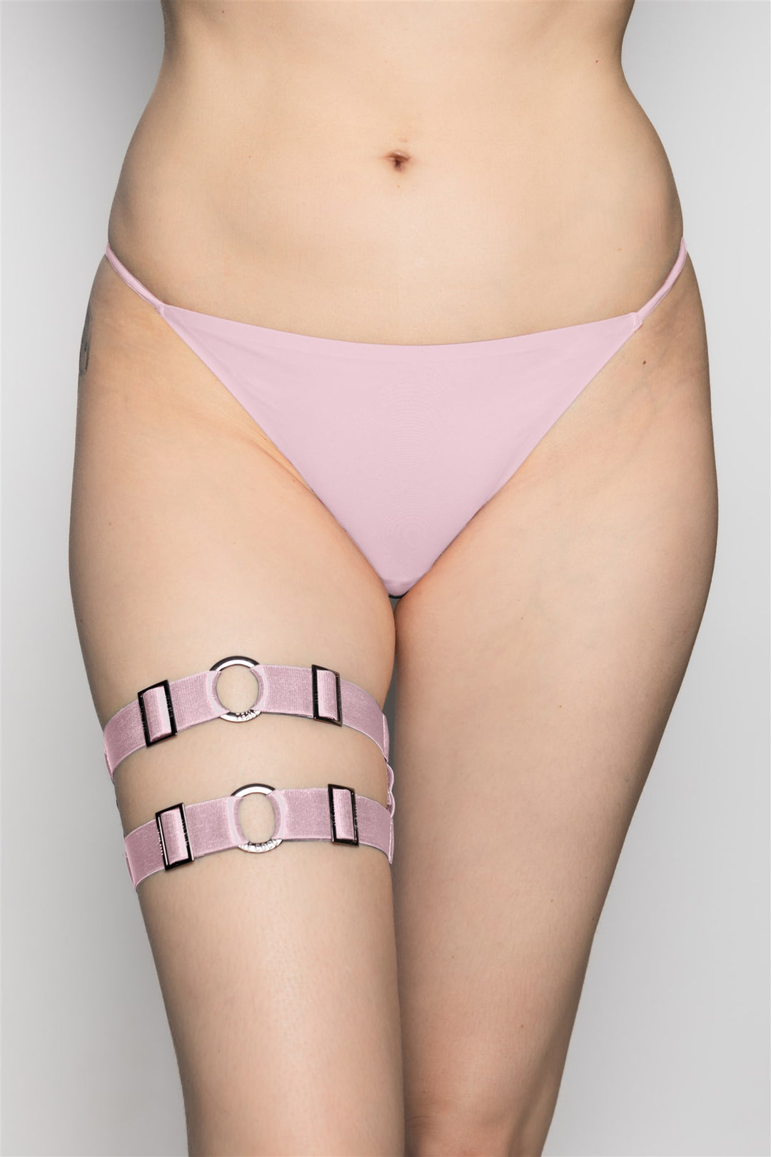 UFO Thigh Garter (Dusted Pink)