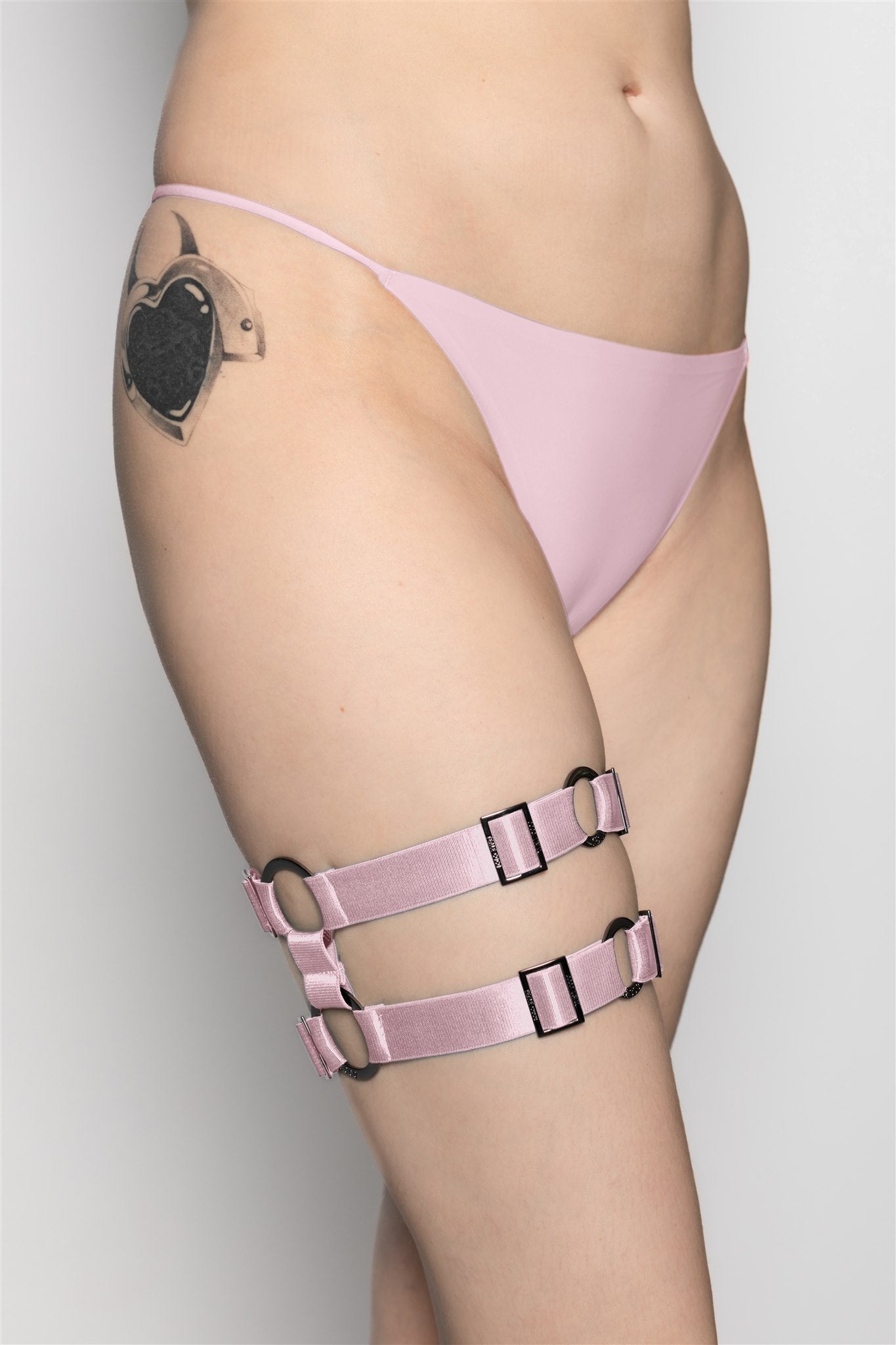 UFO Thigh Garter (Dusted Pink)