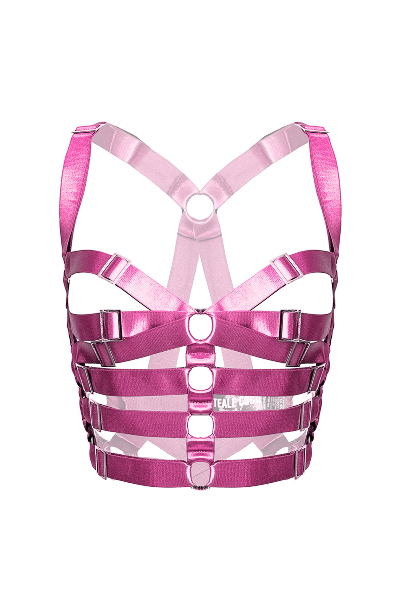 Cornelia Caged Bra Harness - Candy Pink