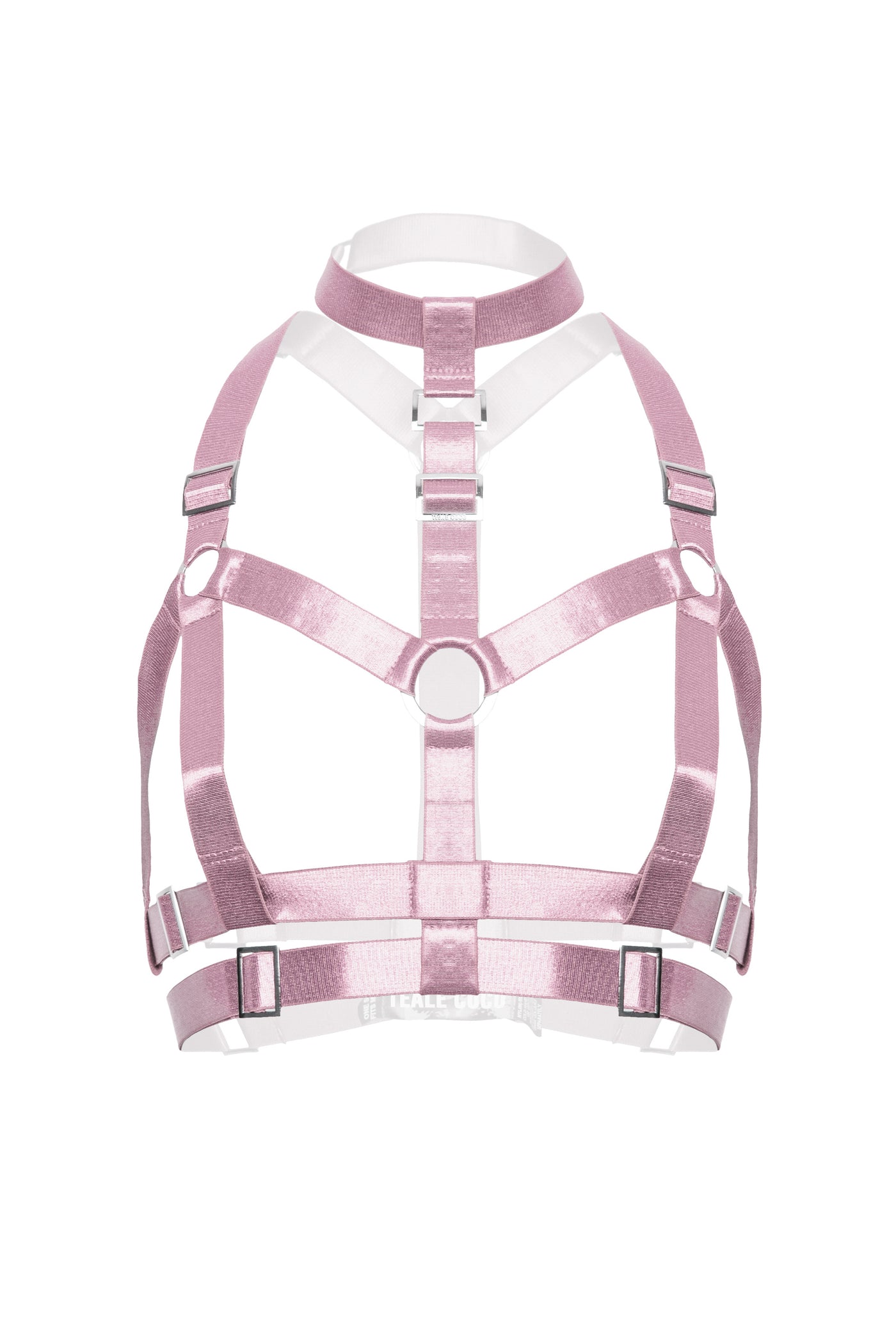 Collar Bust Harness - Dusted Pink