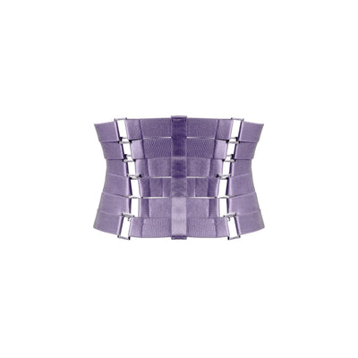 corset harness back lavender