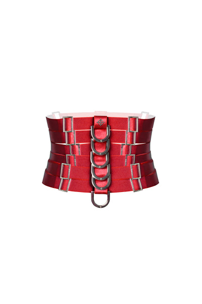 D Ring Corset - (Red)