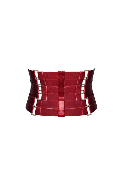 D Ring Corset - (Red)