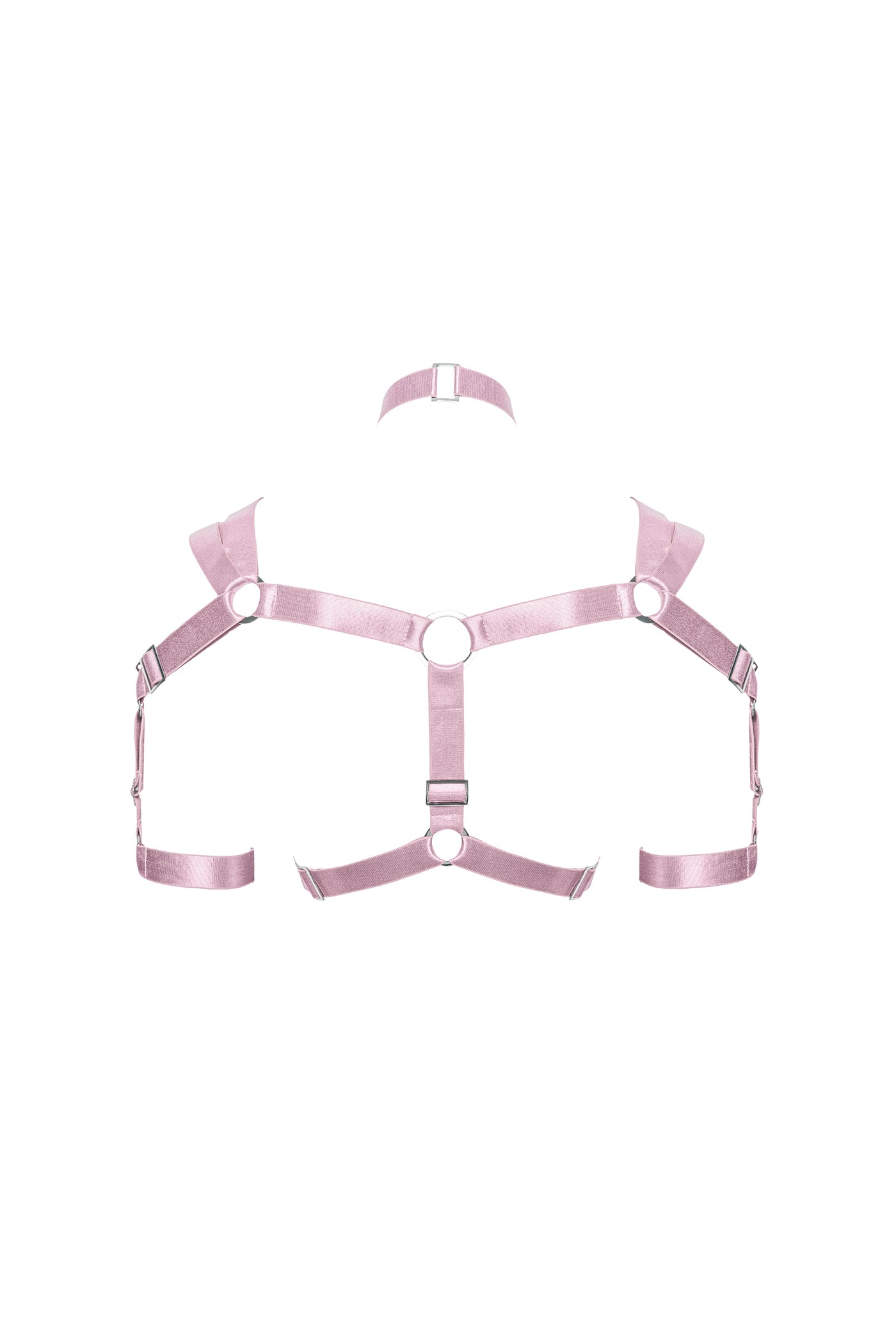 High Priestess Crop Harness - Dusted Pink