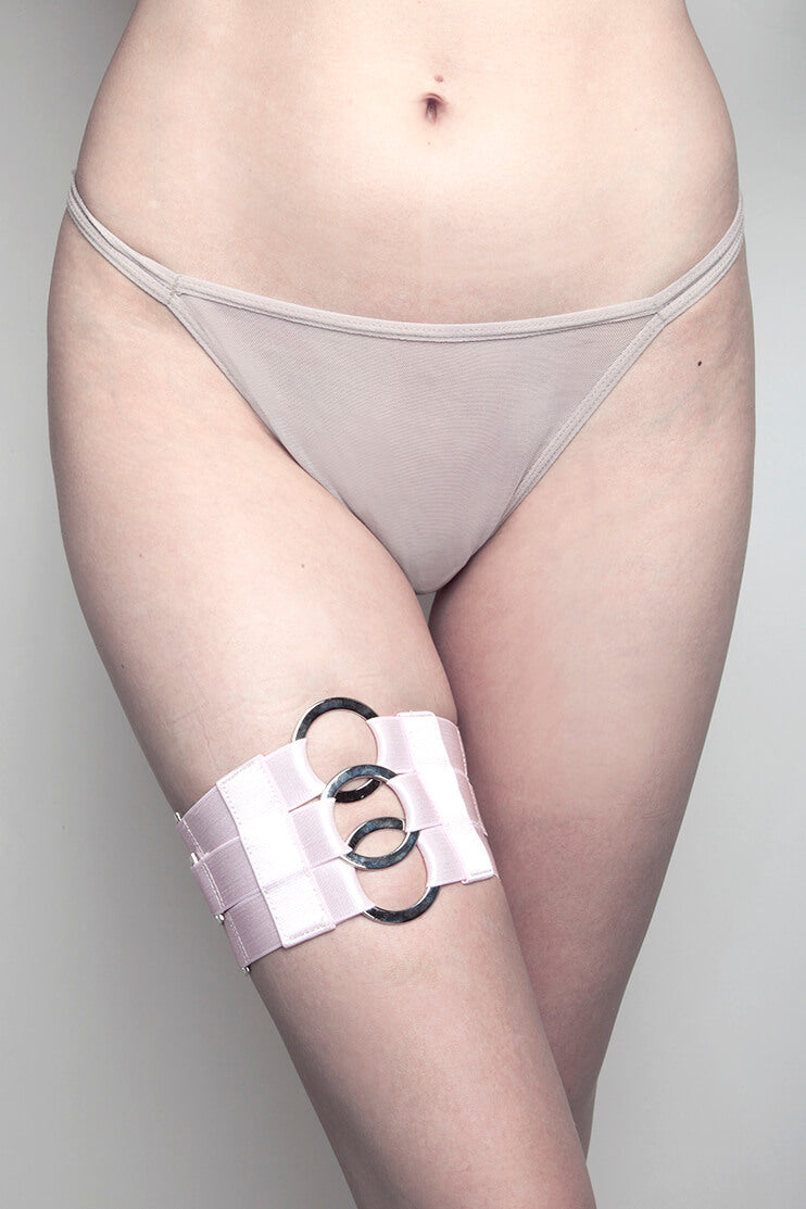 dusted Pink "MAGICK" Thigh Garter