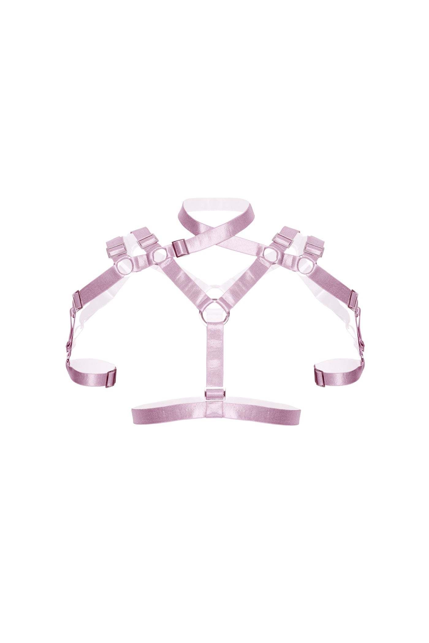 High Priestess Crop Harness - Dusted Pink