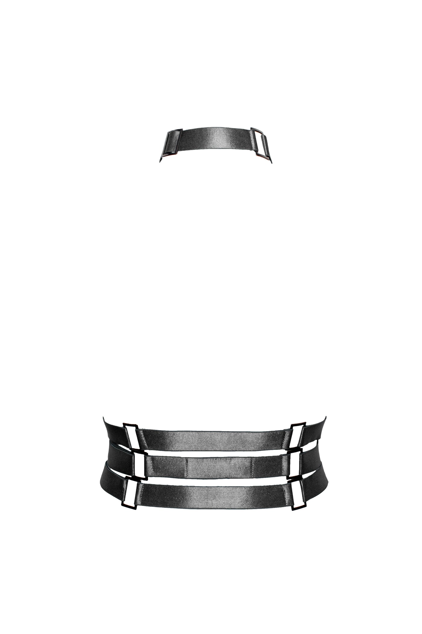 Siren Caged Bust Harness (Black)