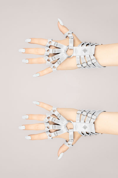 Skeleton Hand Harness - (White)