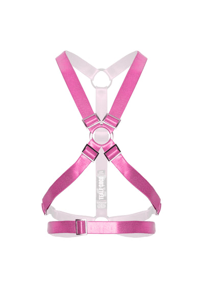 X Crop Harness - Candy Pink