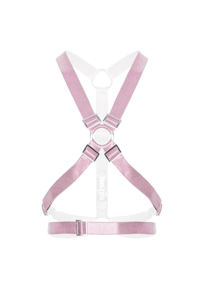 X Crop Harness (Dusted Pink)