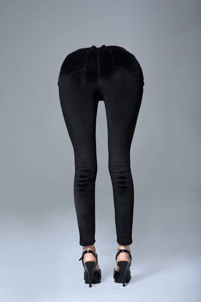 abyss black velvet pants back bend