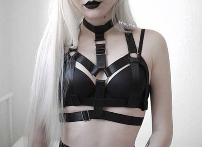 black collar harness blogger pic