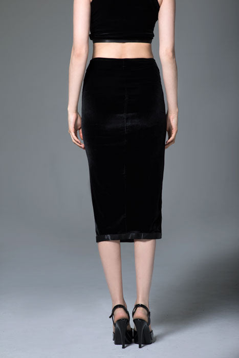 midnight split skirt BACK