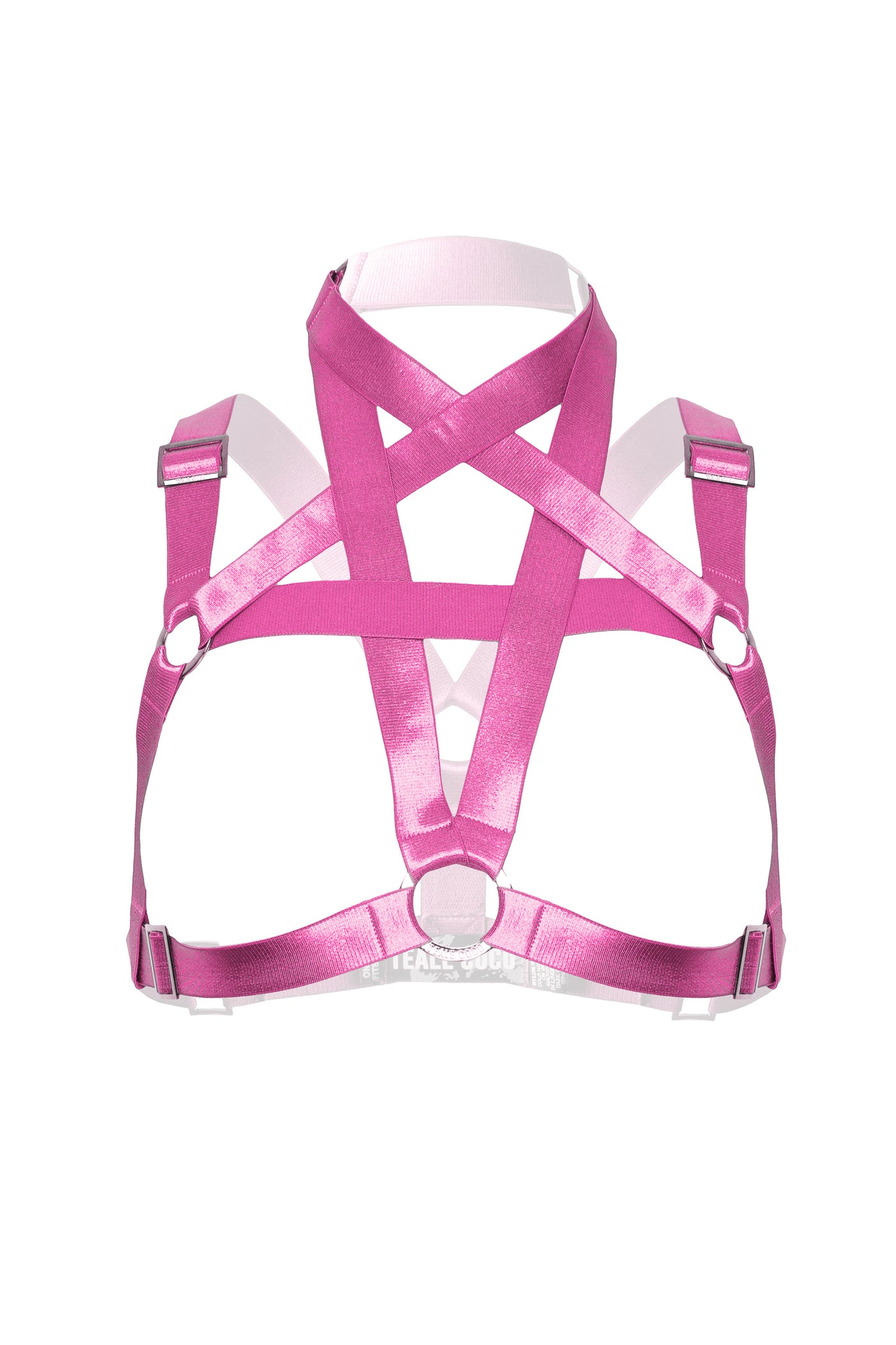 Pentagram Bust Harness - Candy Pink