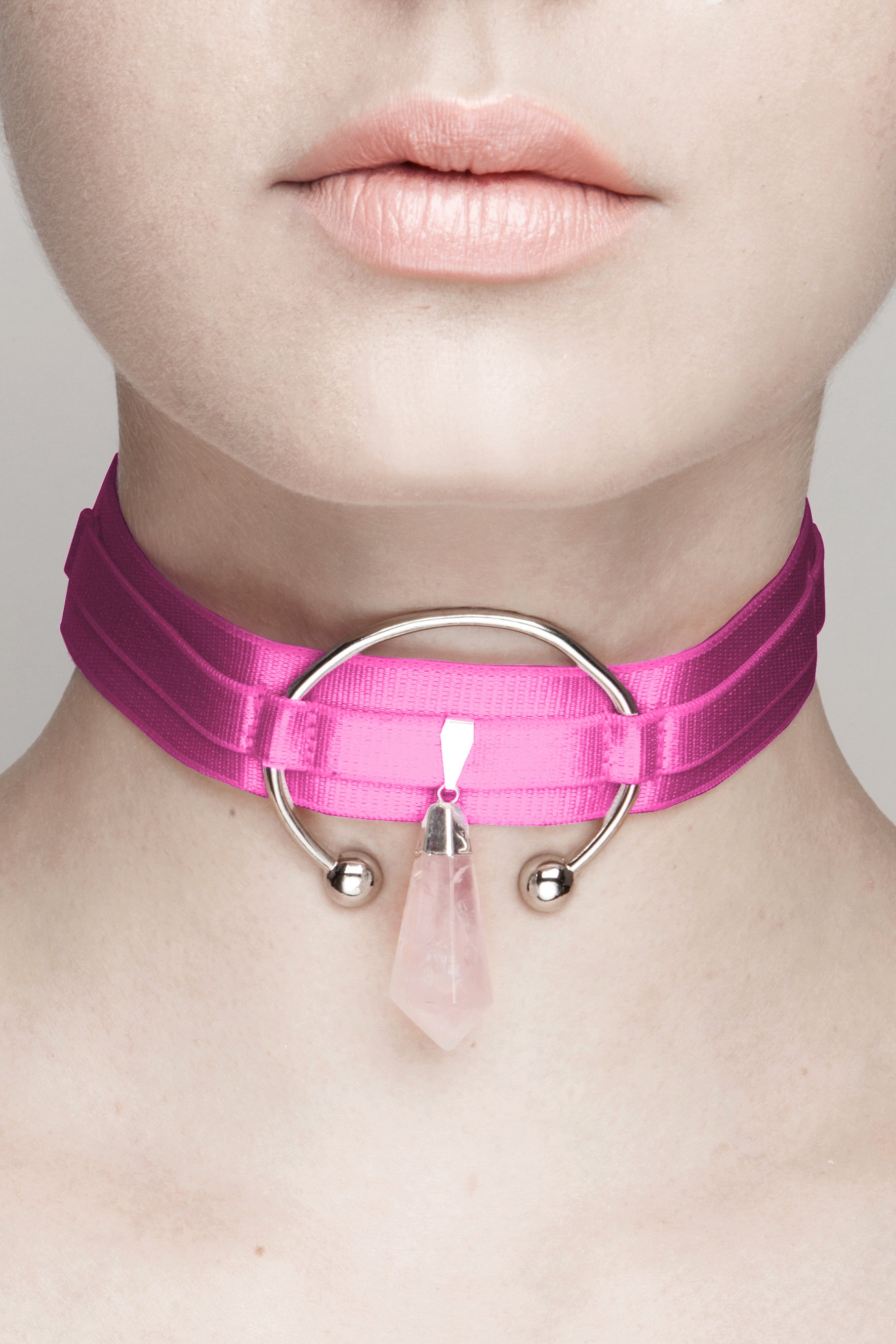 Triple Goddess Choker Dusted Pink By Teale Coco Tealecoco