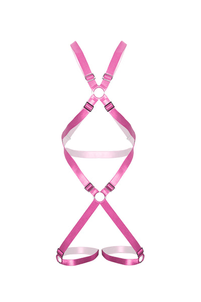 XXX Full Body Harness - Candy Pink